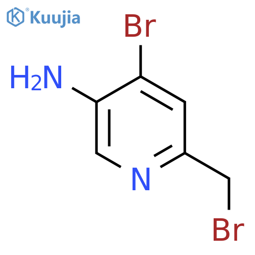 5-Amino-4-bromo-2-(bromomethyl)pyridine structure