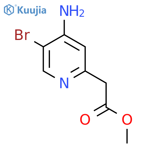 Methyl 4-amino-5-bromopyridine-2-acetate structure