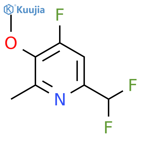 6-(Difluoromethyl)-4-fluoro-3-methoxy-2-methylpyridine structure