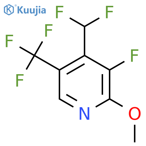4-(Difluoromethyl)-3-fluoro-2-methoxy-5-(trifluoromethyl)pyridine structure