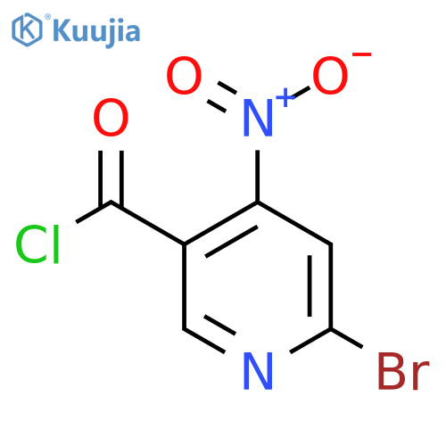 2-Bromo-4-nitropyridine-5-carbonyl chloride structure