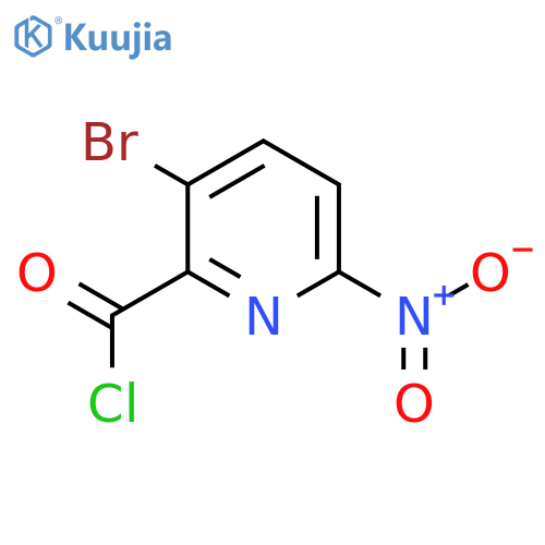 3-Bromo-6-nitropyridine-2-carbonyl chloride structure
