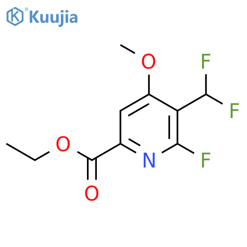 Ethyl 3-(difluoromethyl)-2-fluoro-4-methoxypyridine-6-carboxylate structure