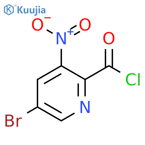5-Bromo-3-nitropyridine-2-carbonyl chloride structure