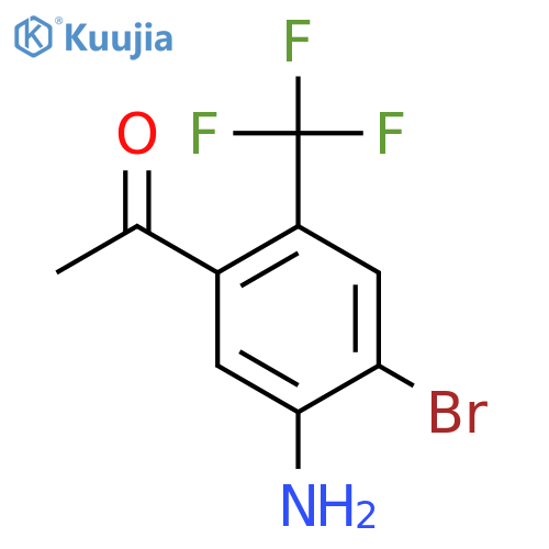 5'-Amino-4'-bromo-2'-(trifluoromethyl)acetophenone structure