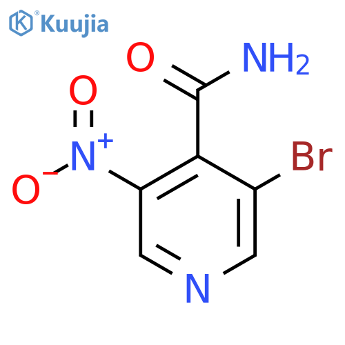 3-Bromo-5-nitroisonicotinamide structure