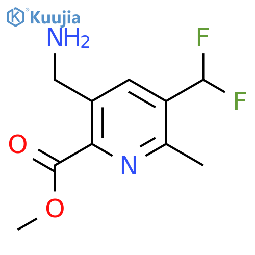 Methyl 3-(aminomethyl)-5-(difluoromethyl)-6-methylpyridine-2-carboxylate structure