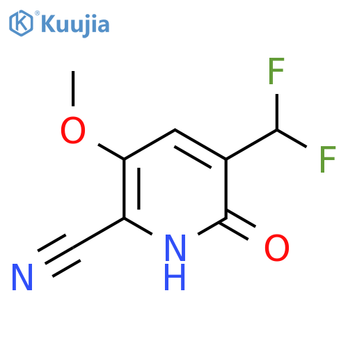 2-Cyano-5-(difluoromethyl)-6-hydroxy-3-methoxypyridine structure