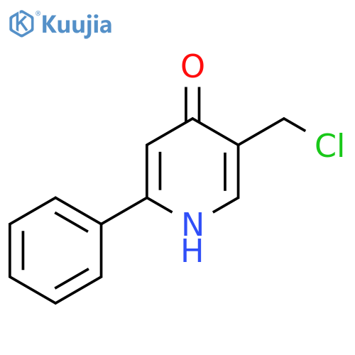 5-Chloromethyl-4-hydroxy-2-phenylpyridine structure