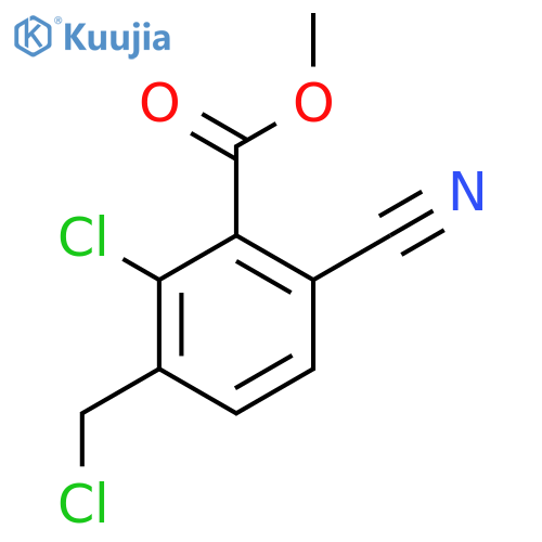 Methyl 2-chloro-3-chloromethyl-6-cyanobenzoate structure