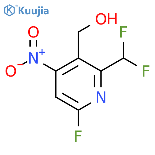 2-(Difluoromethyl)-6-fluoro-4-nitropyridine-3-methanol structure