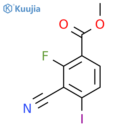 Methyl 3-cyano-2-fluoro-4-iodobenzoate structure