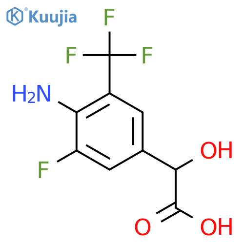4-Amino-3-fluoro-5-(trifluoromethyl)mandelic acid structure