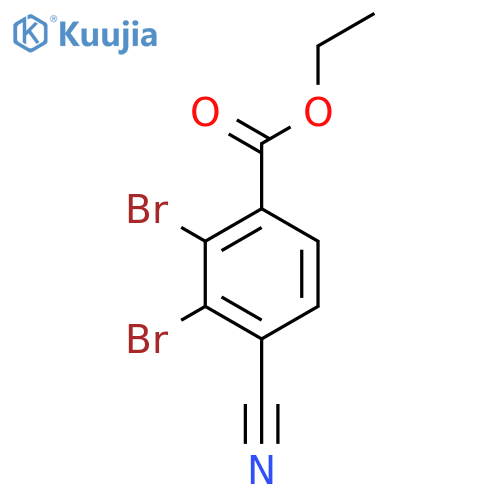 Ethyl 4-cyano-2,3-dibromobenzoate structure