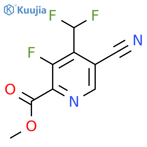 Methyl 5-cyano-4-(difluoromethyl)-3-fluoropyridine-2-carboxylate structure