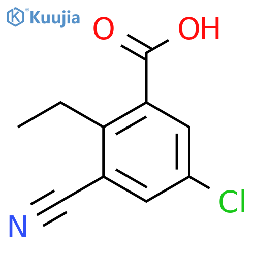 5-Chloro-3-cyano-2-ethylbenzoic acid structure