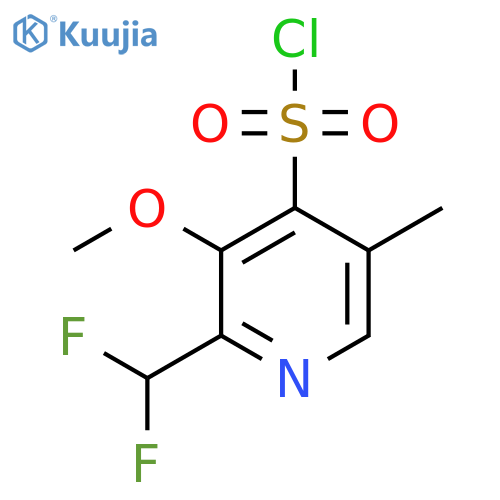 2-(Difluoromethyl)-3-methoxy-5-methylpyridine-4-sulfonyl chloride structure