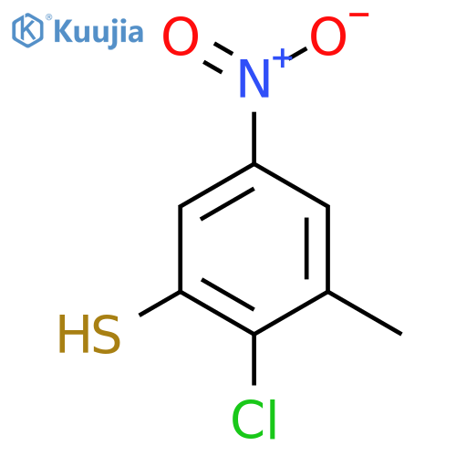 2-Chloro-3-methyl-5-nitrothiophenol structure