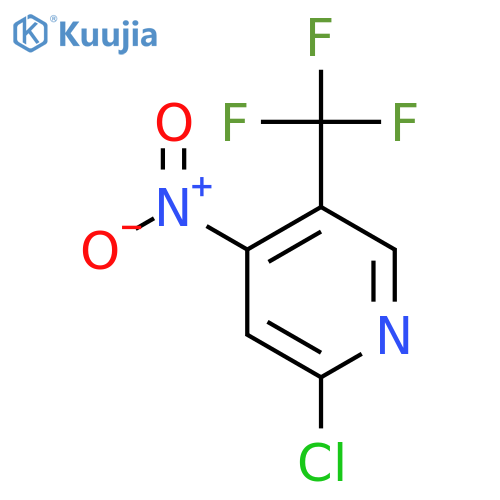 2-Chloro-4-nitro-5-(trifluoromethyl)pyridine structure