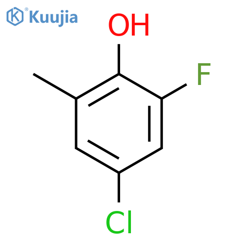 4-Chloro-2-fluoro-6-methylphenol structure