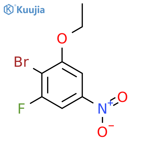 1-Bromo-2-ethoxy-6-fluoro-4-nitrobenzene structure