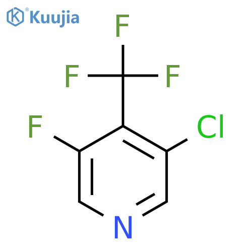 3-Chloro-5-fluoro-4-(trifluoromethyl)pyridine structure