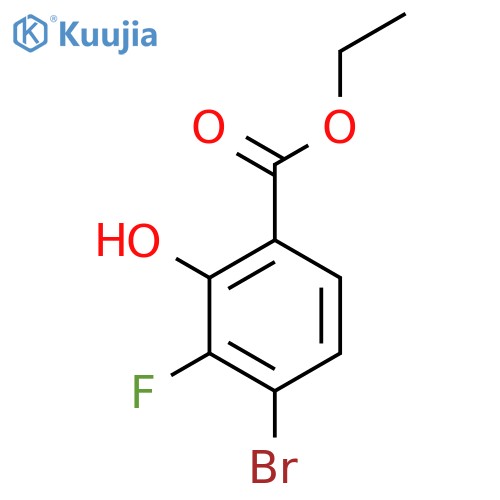 Ethyl 4-bromo-3-fluoro-2-hydroxybenzoate structure
