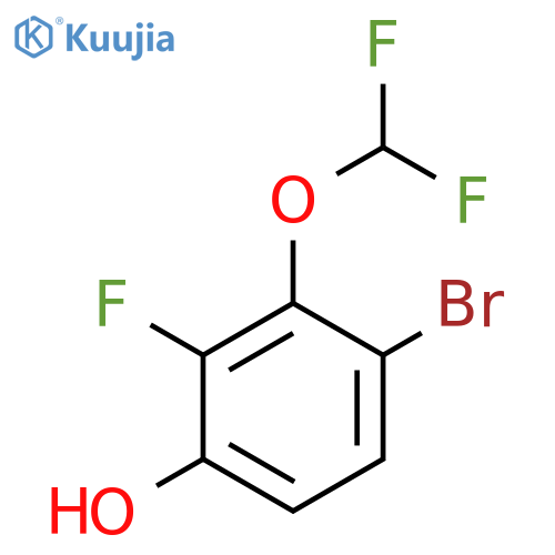 4-Bromo-3-difluoromethoxy-2-fluorophenol structure