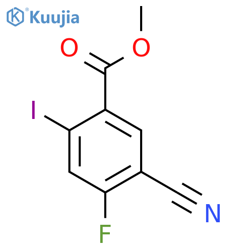 Methyl 5-cyano-4-fluoro-2-iodobenzoate structure