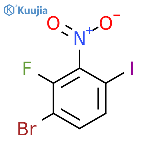 3-Bromo-2-fluoro-6-iodonitrobenzene structure