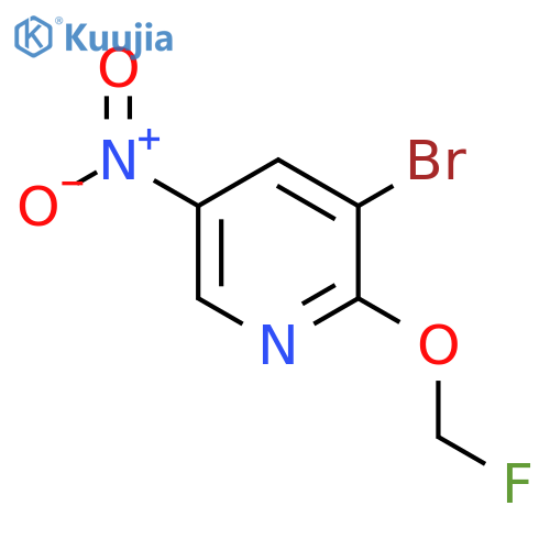 3-Bromo-2-fluoromethoxy-5-nitropyridine structure