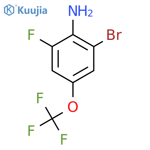 2-Bromo-6-fluoro-4-(trifluoromethoxy)aniline structure