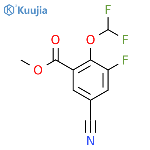 Methyl 5-cyano-2-difluoromethoxy-3-fluorobenzoate structure