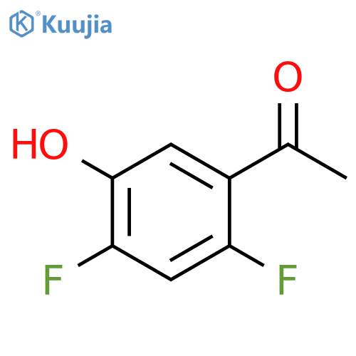 1-(2,4-difluoro-5-hydroxyphenyl)ethan-1-one structure