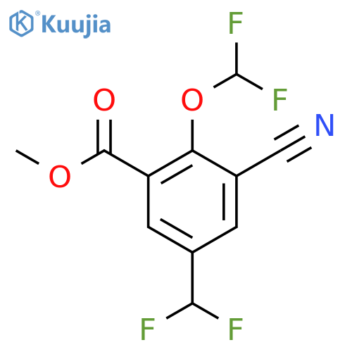 Methyl 3-cyano-2-difluoromethoxy-5-(difluoromethyl)benzoate structure