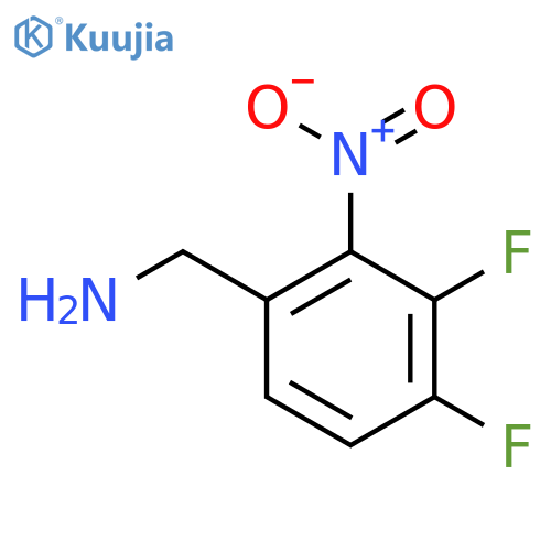3,4-Difluoro-2-nitrobenzylamine structure