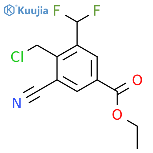 Ethyl 4-chloromethyl-3-cyano-5-(difluoromethyl)benzoate structure