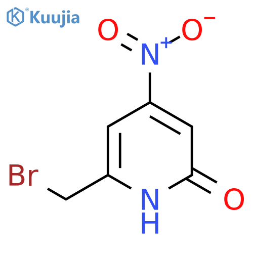 2-Bromomethyl-6-hydroxy-4-nitropyridine structure