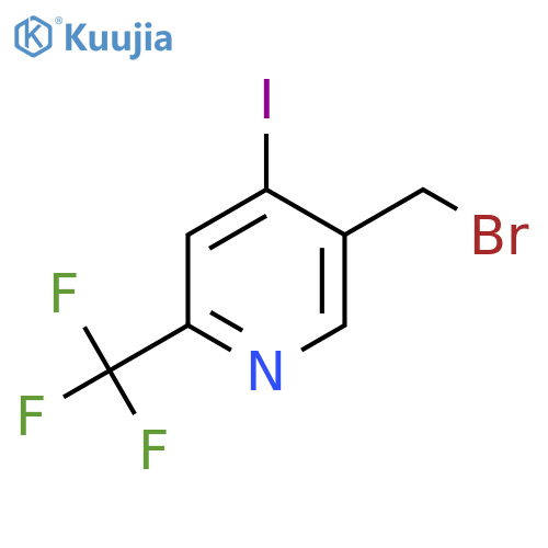 5-Bromomethyl-4-iodo-2-(trifluoromethyl)pyridine structure