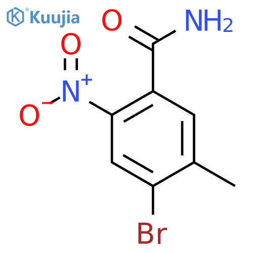 4-Bromo-5-methyl-2-nitrobenzamide structure