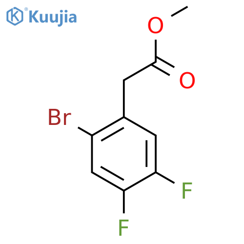 Methyl 2-(2-bromo-4,5-difluorophenyl)acetate structure