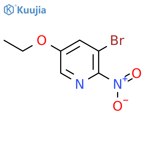 3-Bromo-5-ethoxy-2-nitropyridine structure