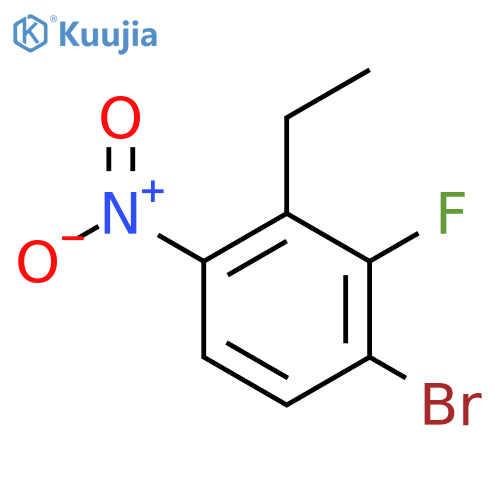 1-Bromo-3-ethyl-2-fluoro-4-nitrobenzene structure