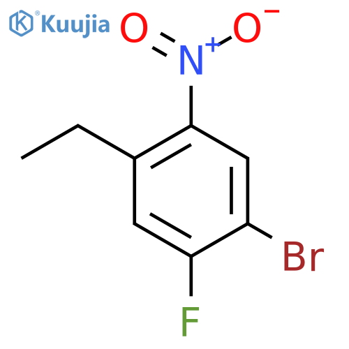 1-Bromo-4-ethyl-2-fluoro-5-nitrobenzene structure