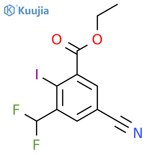 Ethyl 5-cyano-3-difluoromethyl-2-iodobenzoate structure
