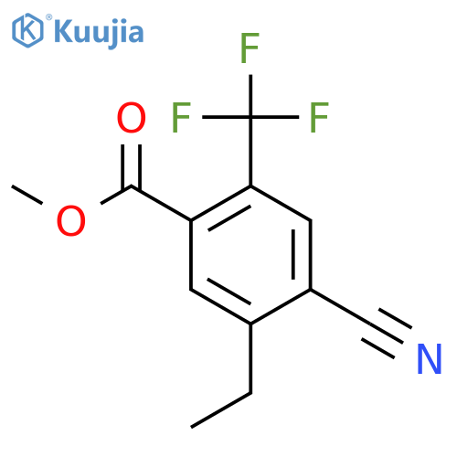 Methyl 4-cyano-5-ethyl-2-(trifluoromethyl)benzoate structure