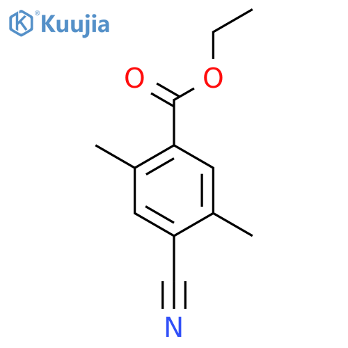 Ethyl 4-cyano-2,5-dimethylbenzoate structure