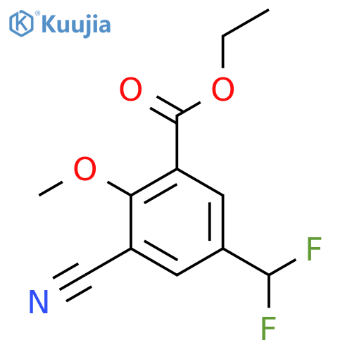 Ethyl 3-cyano-5-difluoromethyl-2-methoxybenzoate structure