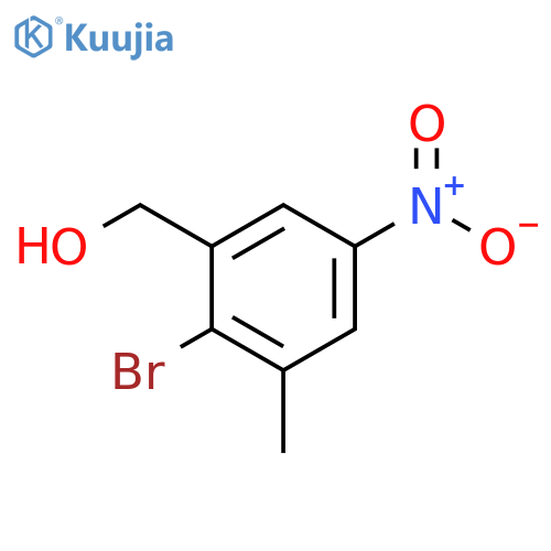 Benzenemethanol, 2-bromo-3-methyl-5-nitro- structure