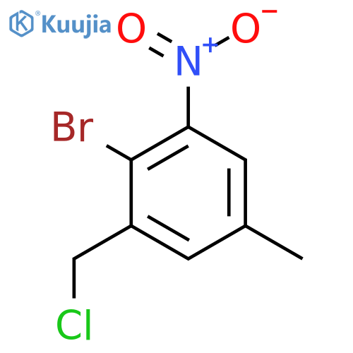 2-Bromo-5-methyl-3-nitrobenzyl chloride structure